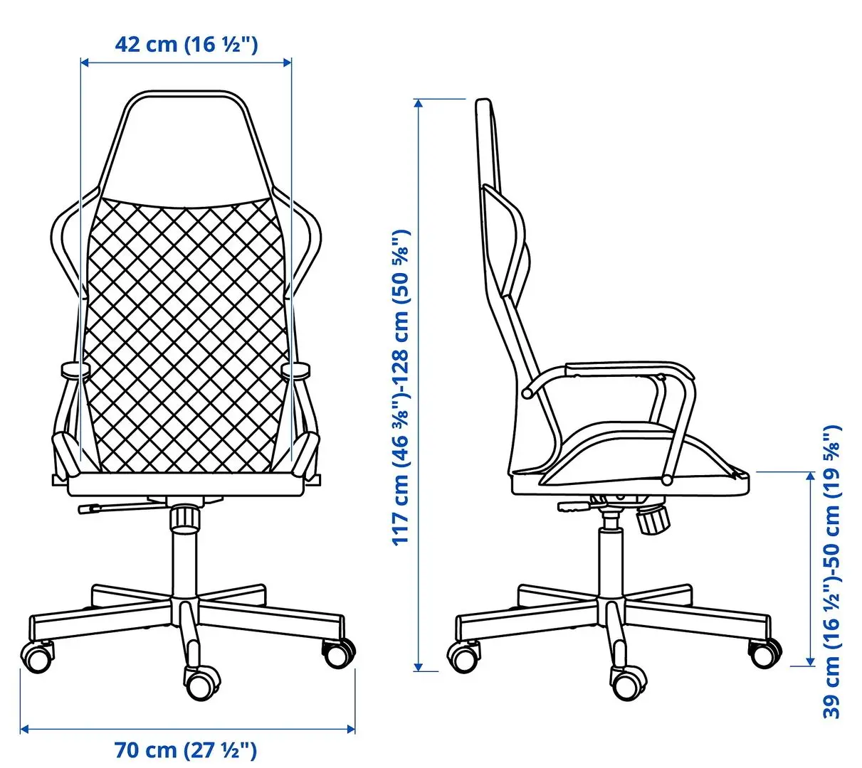 Комплект офисной мебели Ikea Huvudspelare/Utespelare (Бежевый/Серый) - 10
