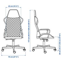 Комплект офисной мебели Ikea Huvudspelare/Utespelare (Черный) Thumb