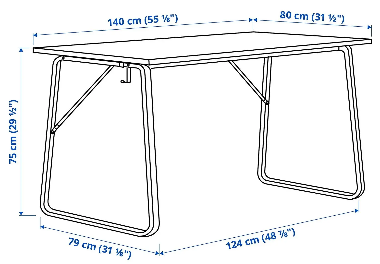 Комплект офисной мебели Ikea Huvudspelare/Utespelare (Черный) - 6