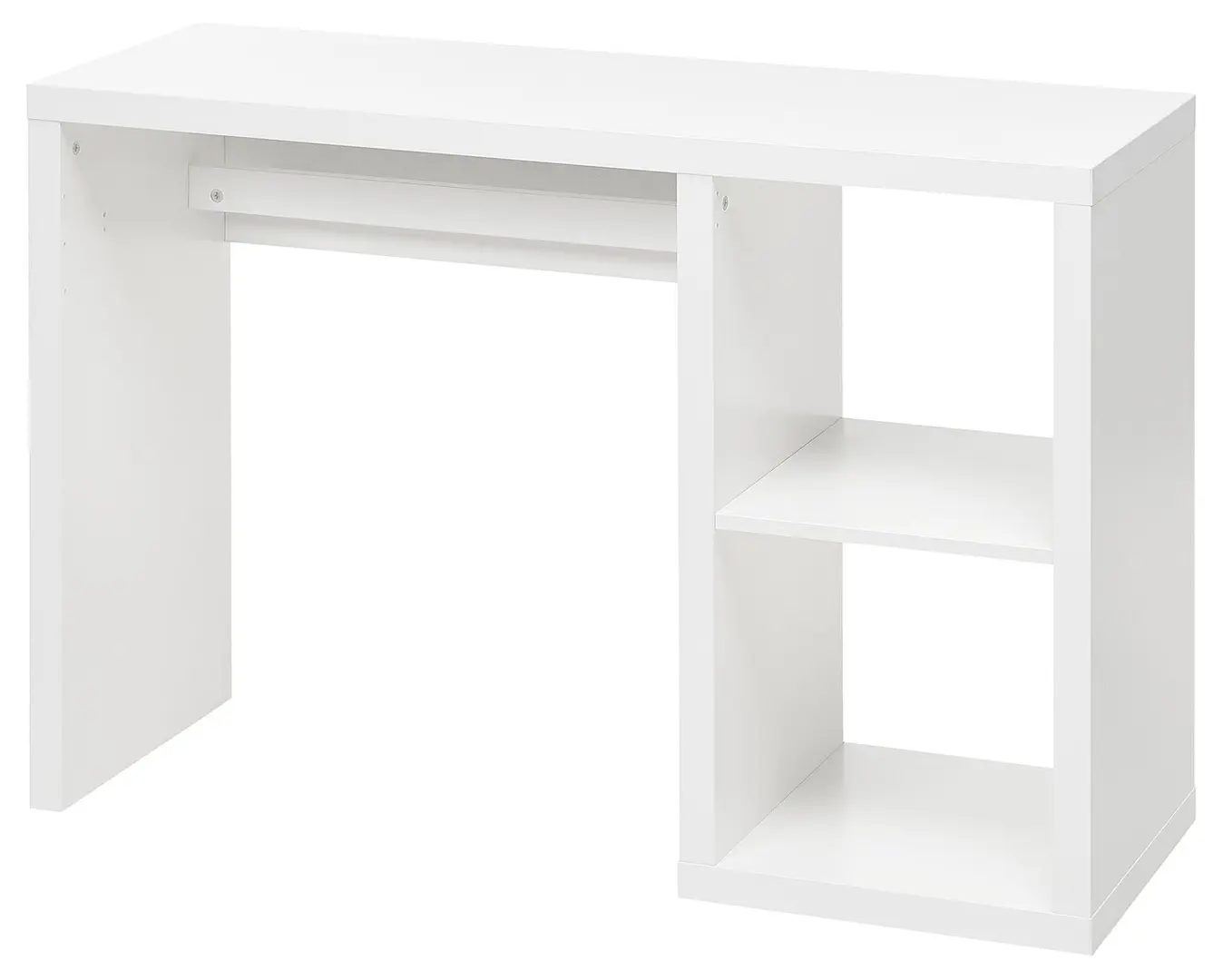 Set mobila pentru oficiu Ikea Kallax/Eldberget (Alb/Gri inchis/Negru)
