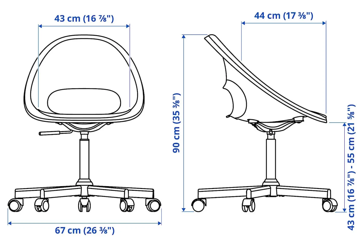 Set mobila pentru oficiu Ikea Kallax/Eldberget (Alb/Gri inchis/Negru)