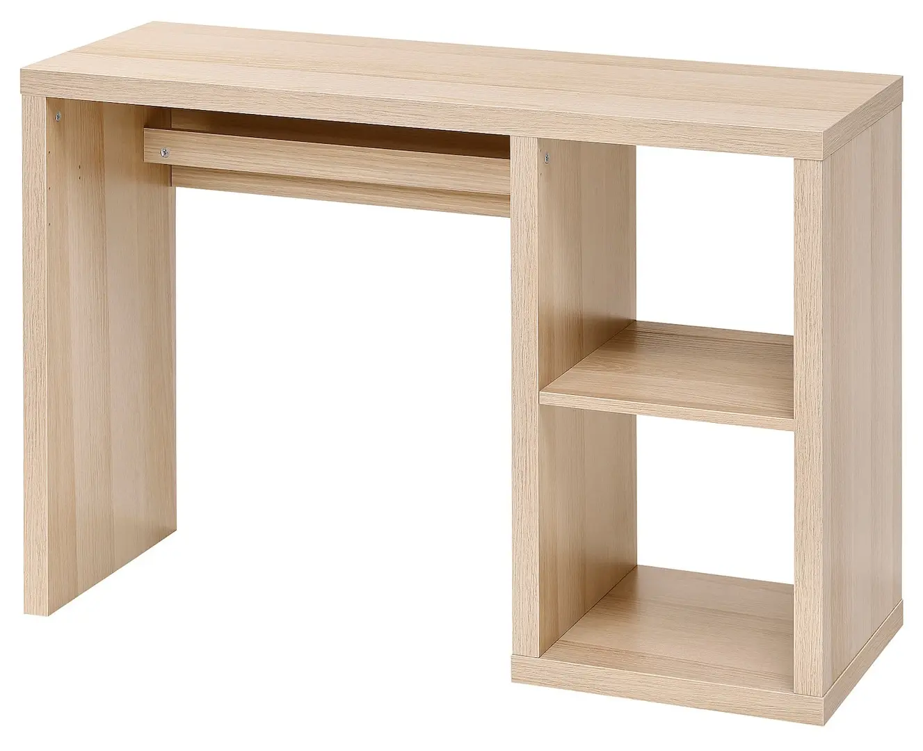 Set mobila pentru oficiu Ikea Kallax/Eldberget (Aspect stejar antichizat/Gri inchis/Negru)