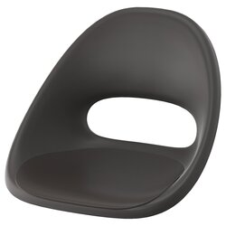 Комплект офисной мебели Ikea Kallax/Eldberget (Имитация состаренного дуба/Темно-серый/Черный) Thumb