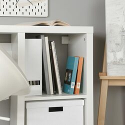 Set mobila pentru oficiu Ikea Kallax/Loberget (Alb) Thumb