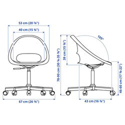 Set mobila pentru oficiu Ikea Kallax/Loberget (Aspect stejar antichizat/Alb) Thumb