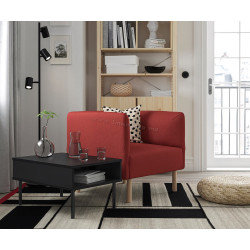 Комплект офисной мебели Ikea Lillehem/Gunnared/Tunsta дерево (Красно-коричневый/Натуральное дерево/Черный)