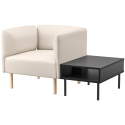 Set mobila pentru oficiu Ikea Lillehem/Vissle/Tunsta lemn (Bej/Lemn natural/Negru) Thumb