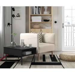 Комплект офисной мебели Ikea Lillehem/Vissle/Tunsta дерево (Бежевый/Натуральное дерево/Черный)