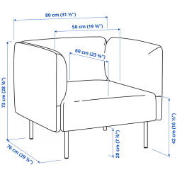 Set mobila pentru oficiu Ikea Lillehem/Vissle/Tunsta metal (Bej/Negru) Thumb