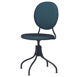 Set de mobila pentru oficiu Ikea Ridspo/Bjorkberget (Antracit/Albastru) Thumb