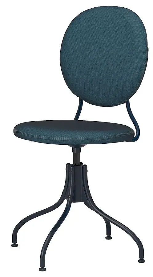 Set de mobila pentru oficiu Ikea Ridspo/Bjorkberget (Antracit/Albastru)