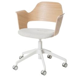 Set de mobila pentru oficiu Ikea Ridspo/Fjallberget (Stejar/Bej) Thumb