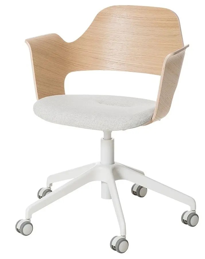 Set de mobila pentru oficiu Ikea Ridspo/Fjallberget (Stejar/Bej)