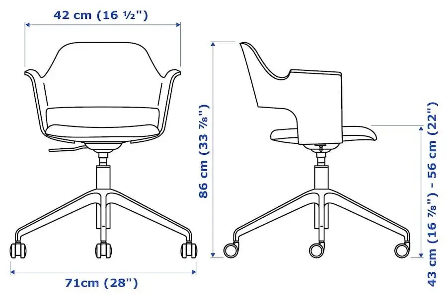 Set de mobila pentru oficiu Ikea Ridspo/Fjallberget (Stejar/Bej)