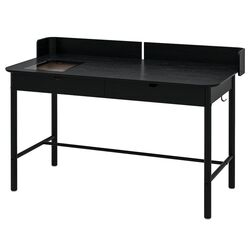 Set de mobila pentru oficiu Ikea Ridspo/Langfjall (Antracit/Gri Inchis/Negru) Thumb