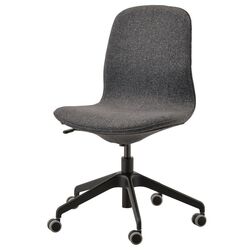 Set de mobila pentru oficiu Ikea Ridspo/Langfjall (Antracit/Gri Inchis/Negru) Thumb