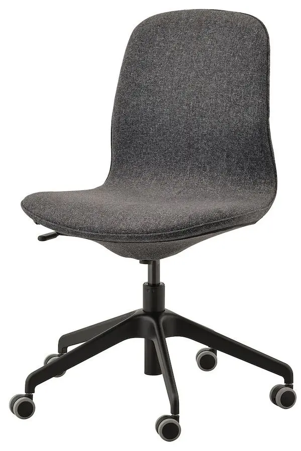 Set de mobila pentru oficiu Ikea Ridspo/Langfjall (Antracit/Gri Inchis/Negru)