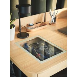 Set de mobila pentru oficiu Ikea Ridspo/Langfjall (Stejar/Bej/Alb) Thumb