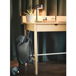 Set de mobila pentru oficiu Ikea Ridspo/Langfjall (Stejar/Bej/Alb) Thumb