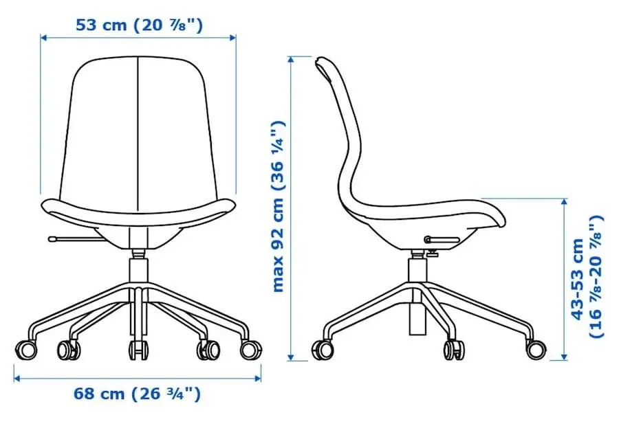 Set de mobila pentru oficiu Ikea Ridspo/Langfjall (Stejar/Bej/Alb)