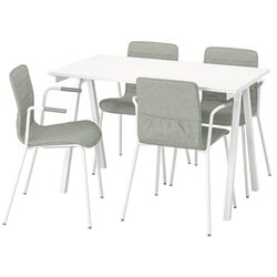 Set de mobila pentru oficiu Ikea Trotten/Laktare 120x70 (Alb/Verde-deschis) Thumb