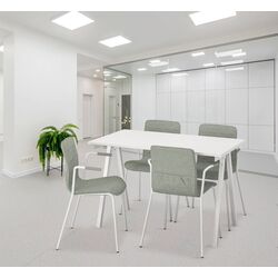 Set de mobila pentru oficiu Ikea Trotten/Laktare 120x70 (Alb/Verde-deschis)