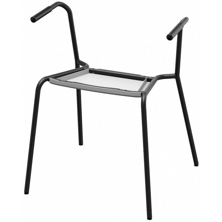 Set de mobila pentru oficiu Ikea Trotten/Laktare 120x70 (Bej/Antracit/Gri/Negru)