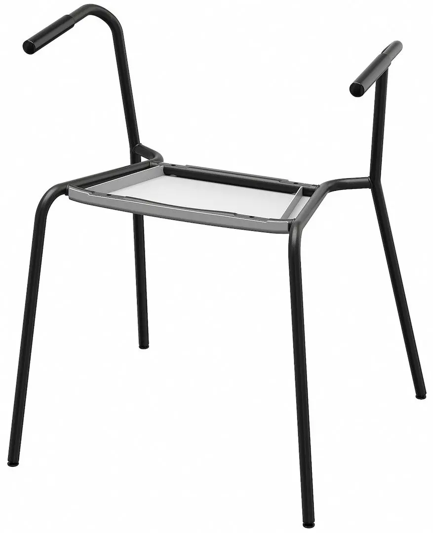 Set de mobila pentru oficiu Ikea Trotten/Laktare 120x70 (Bej/Antracit/Gri/Negru)
