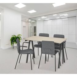 Set de mobila pentru oficiu Ikea Trotten/Laktare 120x70 (Bej/Antracit/Gri/Negru) Thumb