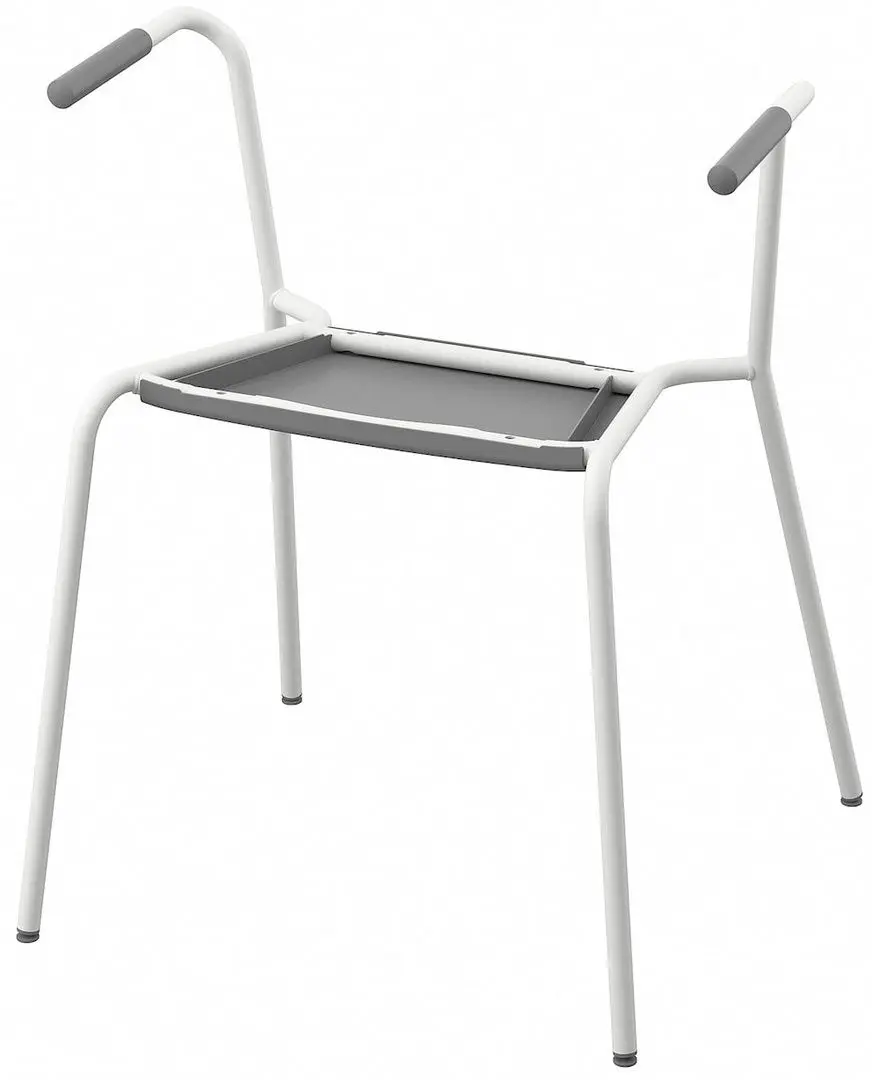 Set de mobila pentru oficiu Ikea Trotten/Laktare 120x70 (Bej/Alb/Gri)