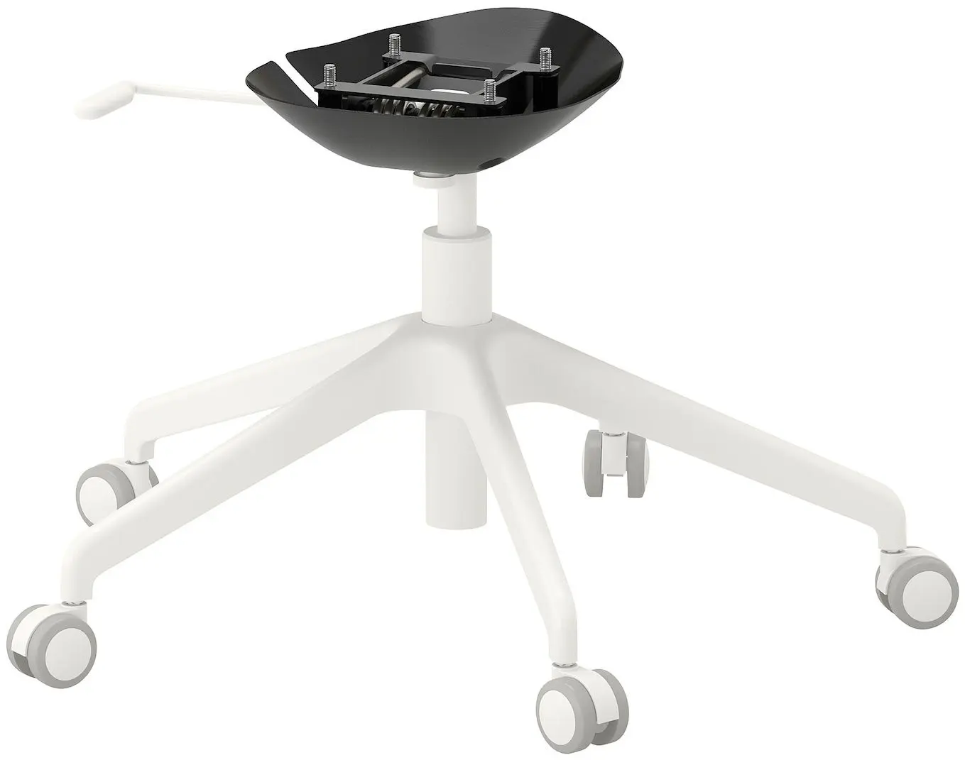 Set de mobila pentru oficiu Ikea Trotten/Langfjall 160x80 (Alb/Gri-verde)