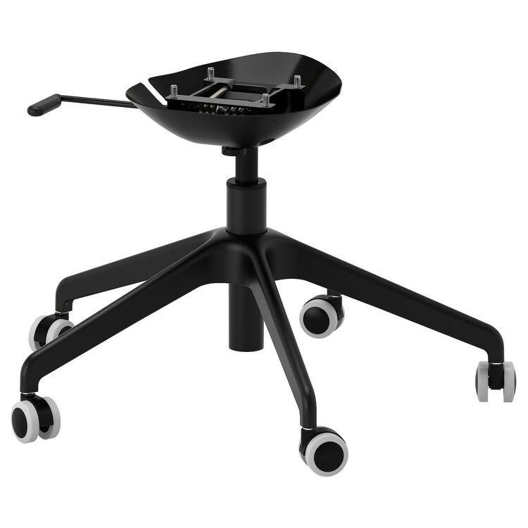 Set mobila pentru oficiu Ikea Trotten/Langfjall 160x80 (Bej-antracit/Gri-inchis/Negru)