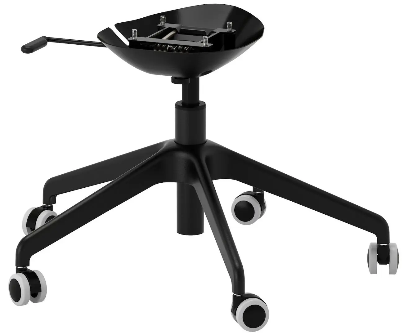 Set mobila pentru oficiu Ikea Trotten/Langfjall 160x80 (Bej-antracit/Gri-inchis/Negru)