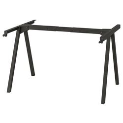 Set mobila pentru oficiu Ikea Trotten/Langfjall 160x80 (Bej-antracit/Gri-inchis/Negru) Thumb