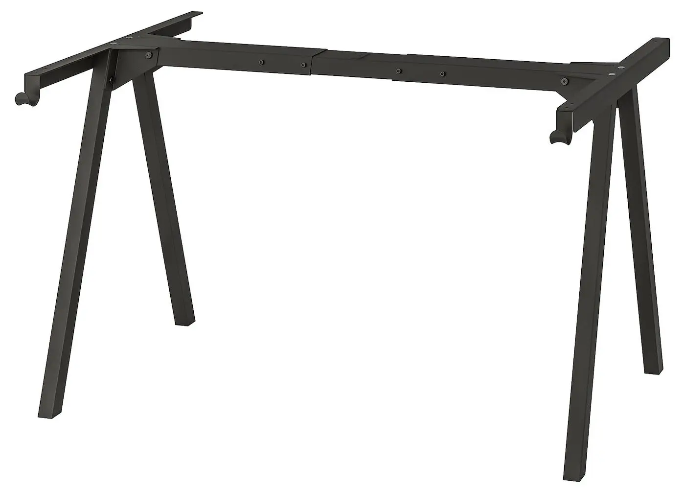 Set mobila pentru oficiu Ikea Trotten/Langfjall 160x80 (Bej-antracit/Gri-inchis/Negru)