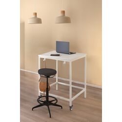 Комплект офисной мебели Ikea Trotten/Lidkullen (Белый/Темно-серый)