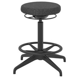 Set de mobila pentru oficiu Ikea Trotten/Lidkullen (Alb/Gri Inchis) Thumb