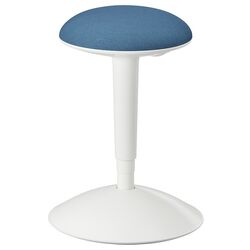 Set de mobila pentru oficiu Ikea Trotten/Nilserik (Alb/Albastru Inchis) Thumb