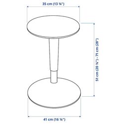 Set de mobila pentru oficiu Ikea Trotten/Nilserik (Alb/Albastru Inchis) Thumb