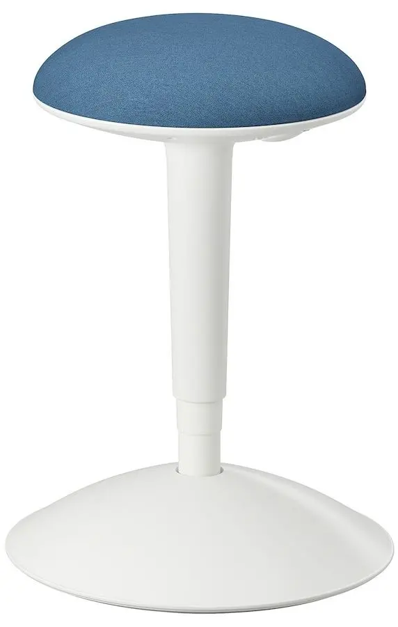 Set de mobila pentru oficiu Ikea Trotten/Nilserik (Alb/Albastru Inchis)