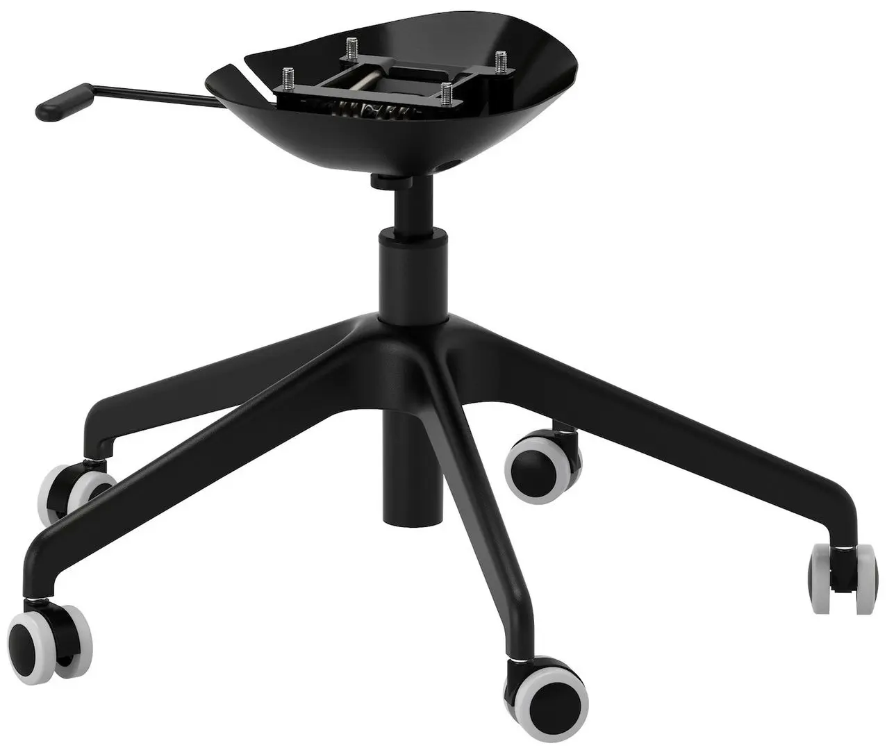 Set de mobila pentru oficiu Ikea Trotten/Tossberg 160x70 (Bej/Antracit/Gri-inchis/Negru) - 4