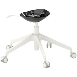 Set de mobila pentru oficiu Ikea Trotten/Tossberg 160x80 (Alb/Gri-inchis) Thumb