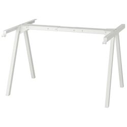 Set de mobila pentru oficiu Ikea Trotten/Tossberg 160x80 (Alb/Gri-inchis) Thumb