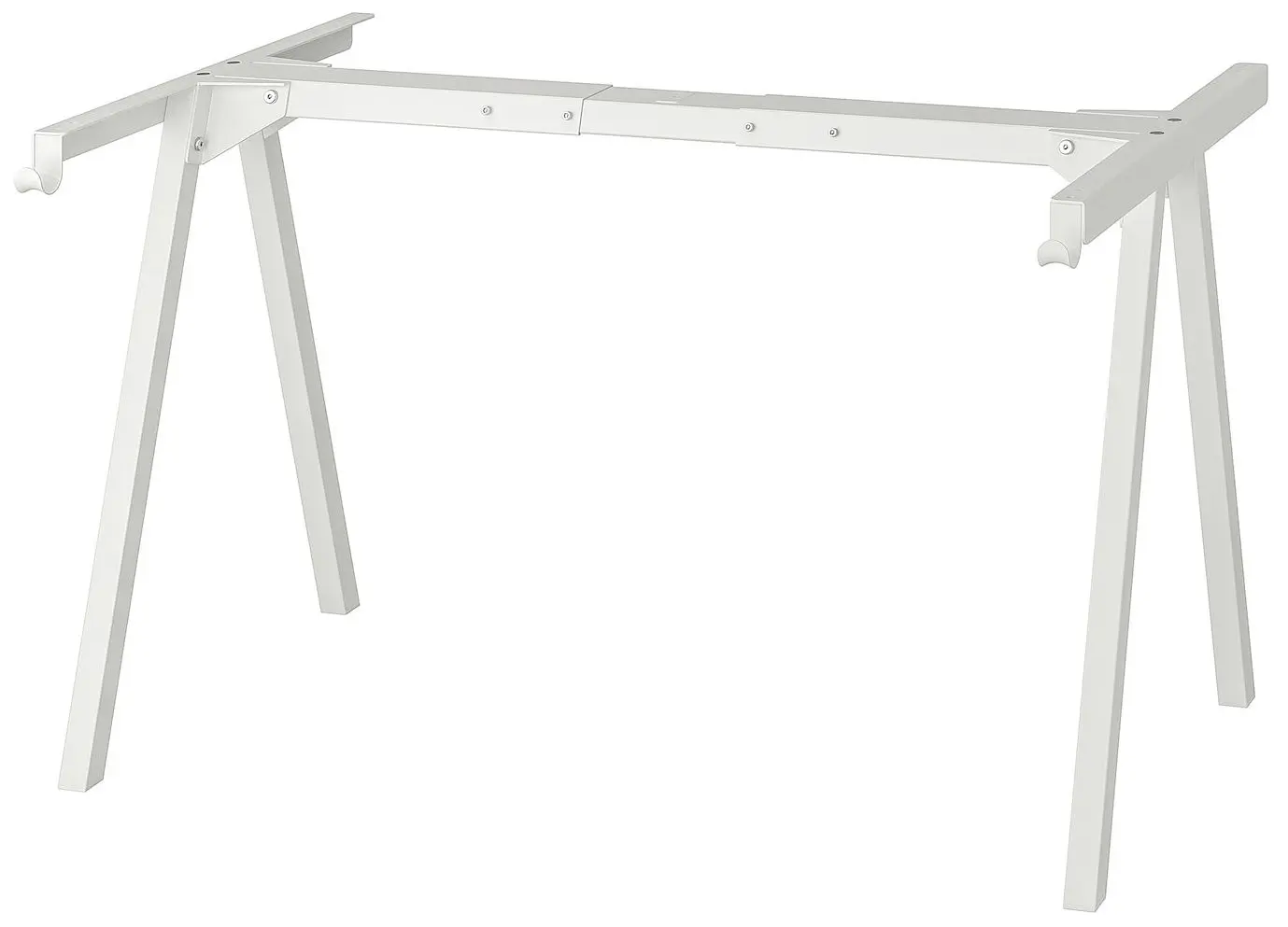 Set de mobila pentru oficiu Ikea Trotten/Tossberg 160x80 (Alb/Gri-inchis)