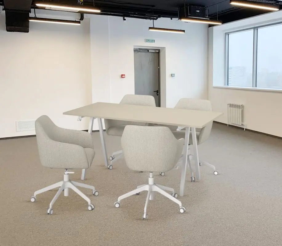 Set de mobila pentru oficiu Ikea Trotten/Tossberg 160x80 (Bej/Alb)