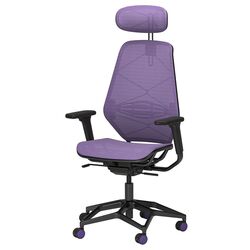 Комплект офисной мебели Ikea Uppspel/Styrspel 140x80 (Черный/Фиолетовый) Thumb