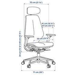 Комплект офисной мебели Ikea Uppspel/Styrspel 180x80 (Черный/Фиолетовый) Thumb