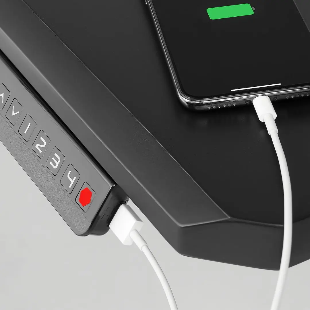 Комплект офисной мебели Ikea Uppspel/Styrspel (Черный/Серый) - 2