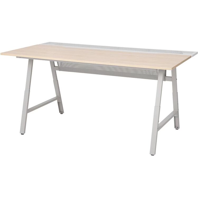 Set de mobila pentru oficiu Ikea Utespelare/Matchspel (Aspect Frasin/Gri)
