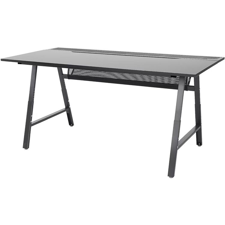 Комплект офисной мебели Ikea Utespelare/Styrspel (Черный/Серый)